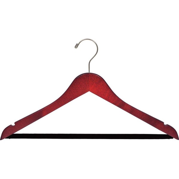 The Great American Hanger Company Wood Suit Hanger w/Velvet Non-Slip