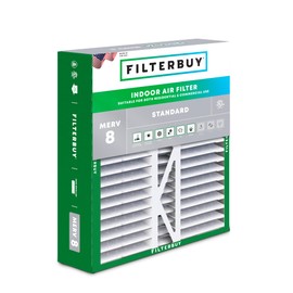 Filterbuy 16x22x5 Air Filter MERV 8 Dust Defense (1-Pack), Pleated HVAC AC Furnace Air Filters Replacement for Amana, Coleman, Goodman, York, and More (Actual Size: 15.38 x 21.88 x 5.25 Inches)