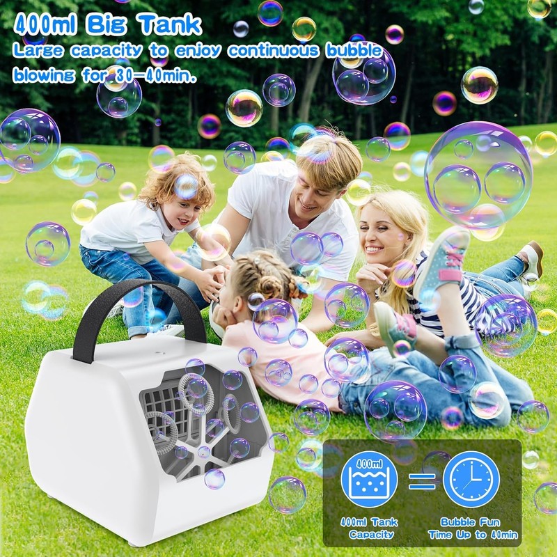 Bombble BM803 Automatic Bubble Machine, Children's Bubble Machine, 10,000 Bubbles/Minute