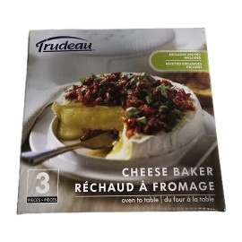 Trudeau NEW Trudeau Gourmet Provence Cheese Baker Set of 3 Pieces, Recipes Included