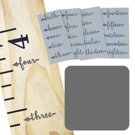 Little Acorns ADD ON - DIY Vinyl Growth Chart Ruler - Height Marker Arrows ONLY - Script - Straight