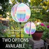 In the Breeze 2634 — 11-Inch Striped Iridescent Gazing Ball,