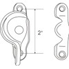 QCAA Forged Brass Sash Lock in Solid Brass, CTC 2",