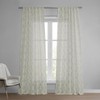 HPD Half Price Drapes Patterned Linen Sheer Curtains For Living
