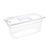 Vogue Polycarbonate Plastic 1/3 Gastronorm Container 150 mm Deep, Clear,