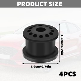 YIZWINS 4 pieces gear lever seals, transmission shift lever cable, connecting rod bushing, shift lever seal, easy to use, cable wear-resistant rubber sleeve, suitable for Ford 4S6P7412AA 4S6P-7412-AA