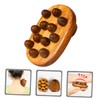 Outanaya Wood Body Massager Brush Portable Manual Acupoint Massage Tool