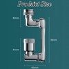 1080° Rotating Faucet Aerator with Splash-Proof Design - Dual-Mode Water-Saving