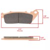Caltric Front Rear Brake Pads for Honda CB1000R CB 1000R