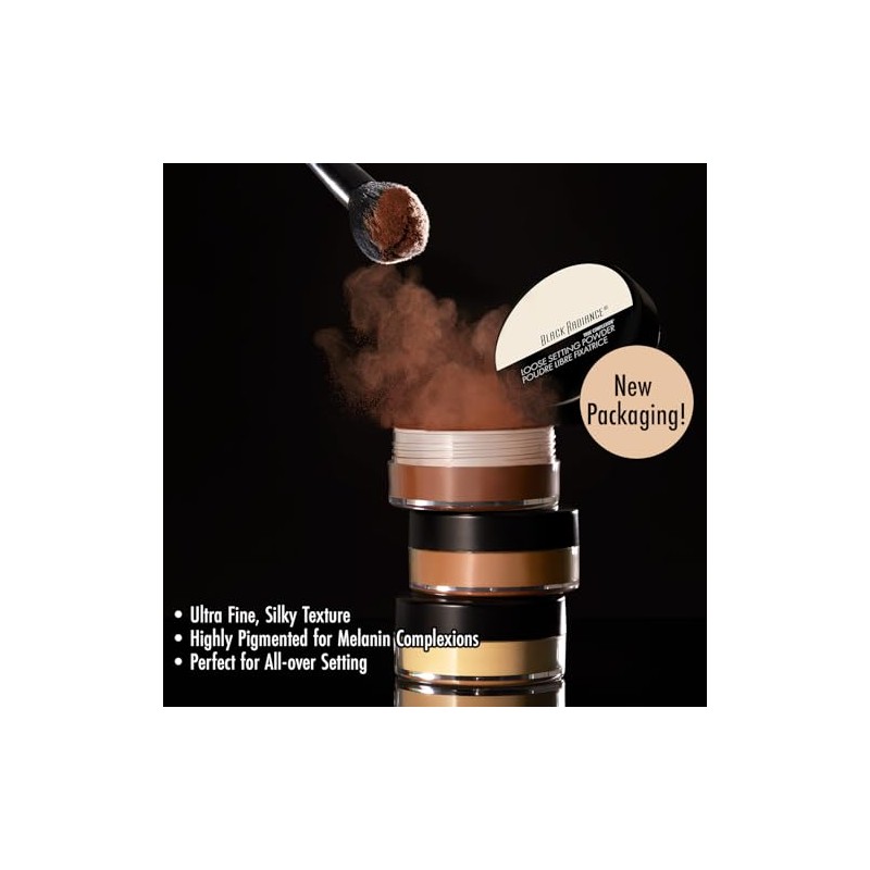 Black Radiance True Complexion Loose Setting Powder, Honeymoon, 0.64 Ounce