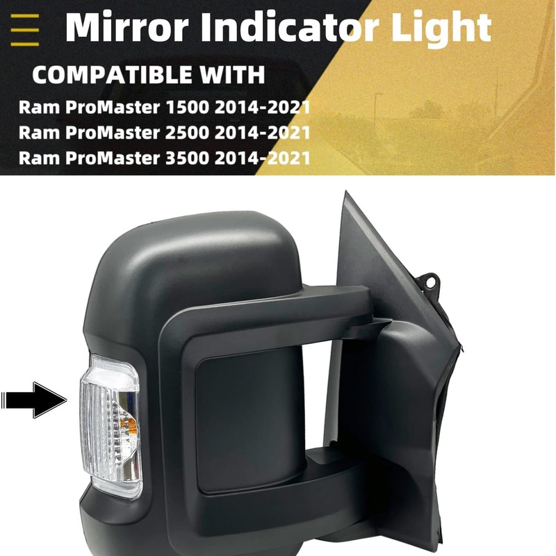 WESIGAO Blinker Turn Signal Light for Dodge Ram ProMaster 1500