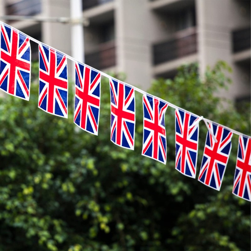 KandyToys Union Jack Flag Bunting - 5 Metres - 10