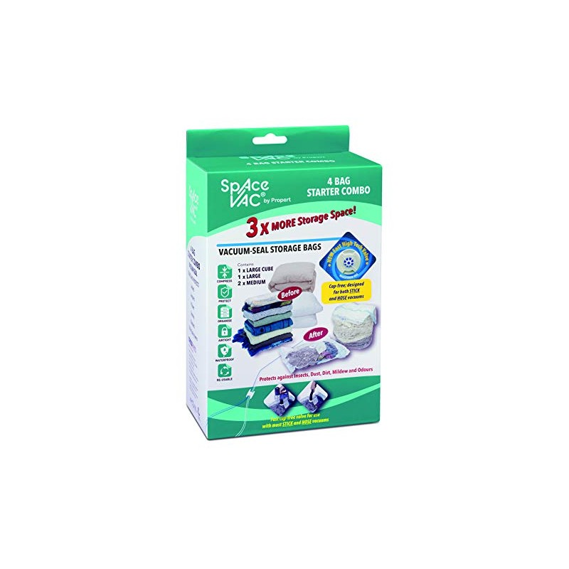 Space Vac Pack Space Saver Bag Starter Combo 4 Pack