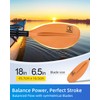 OCEANBROAD Adjustable Carbon Fiber Kayak Paddle 86in/220cm to 94in/240cm Kayaking