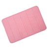 Blush Microfibre Memory Foam Bathroom Bath Mat With Non Slip