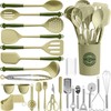 Kikcoin 43Pcs Kitchen Utensils Set - Silicone Cooking Utensils Set,