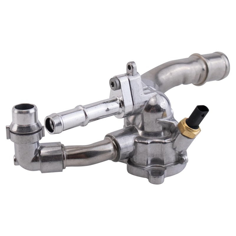 TRQ Thermostat with Housing Assembly Compatible with 2018-2024 Jeep Wrangler