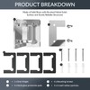 AatrixQuayn 90 Degree Glass Shower Door Hinges Heavy Duty Solid