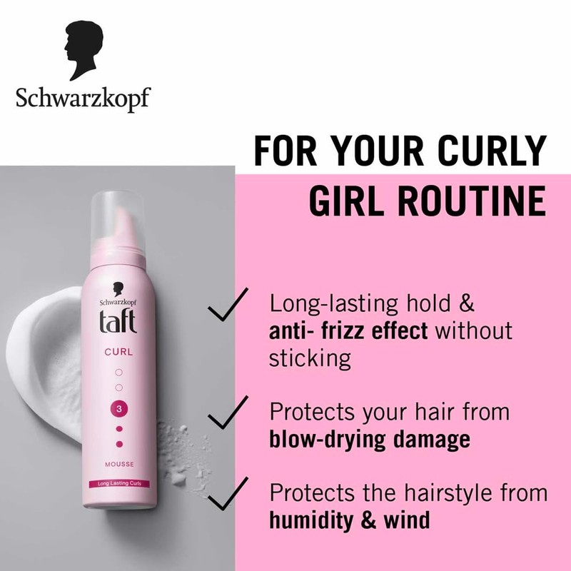 Taft Firm Curls Long Lasting Curls Hold 3 150 ml