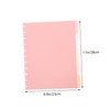 TEHAUX 11hole Tab Dividers for Notebooks Index Dividers Tabs Frosted
