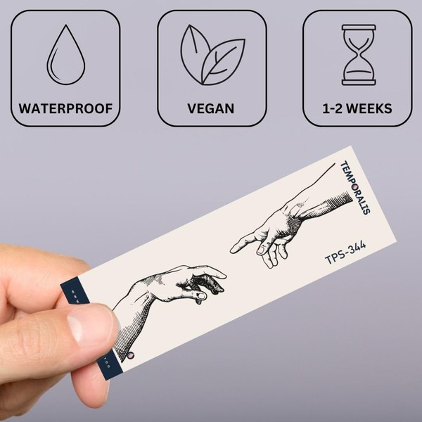Fake Tattoo Divine - Temporalis® | Adult Temporary Tattoos -