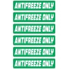 Unbranded 6-pack Antifreeze Only Vinyl Stickers Decals Engine Coolant Anti-Freeze