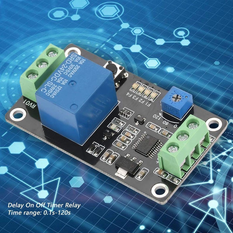 Delay Timer Relay Module Delay On/Off Switch Board Timed Controller