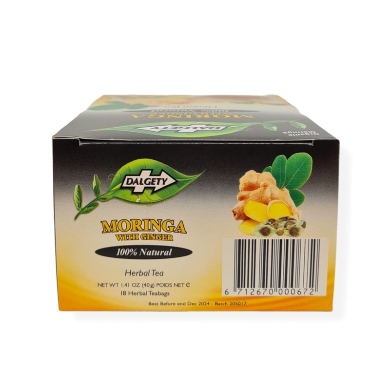 Dalgety Moringa & Ginger Herbal Tea - 100% All Natural