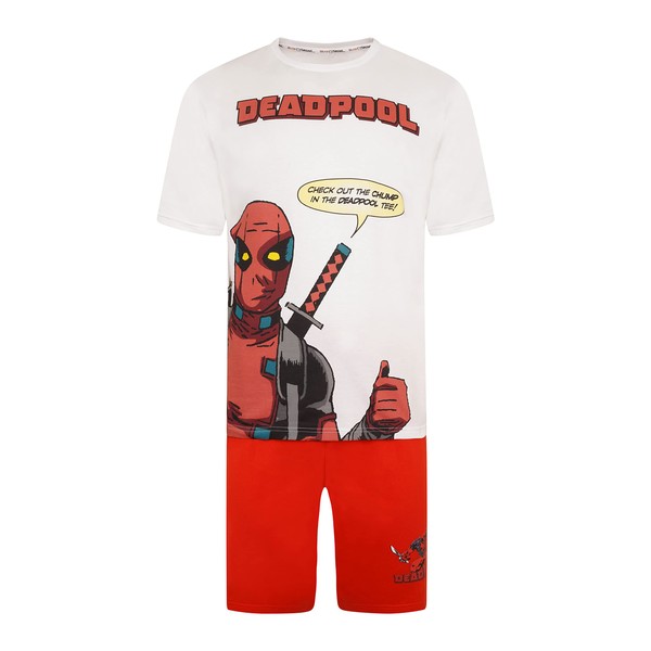 Brand Threads Deadpool Mens BCI Cotton Pyjamas Sizes XS -