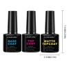 Polygel Kit Esmaltes Unas + Lampara Unas Led/uv+base+top