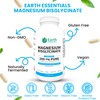Earth Essentials Magnesium Bisglycinate, 390 Veggie Capsules, Superior Absorption, 200