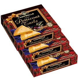 Campbells Shortbread All Butter Petticoat Tails Carton 4.41 Oz (Pack of 3) – Traditional Scottish Shortbread Cookies from Scotland, English Tea Biscuits, Imported British Butter Cookies Gift