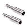 Beduan Stainless Steel Reducing Splicer Mender, 3/8" to 5/16" Barb