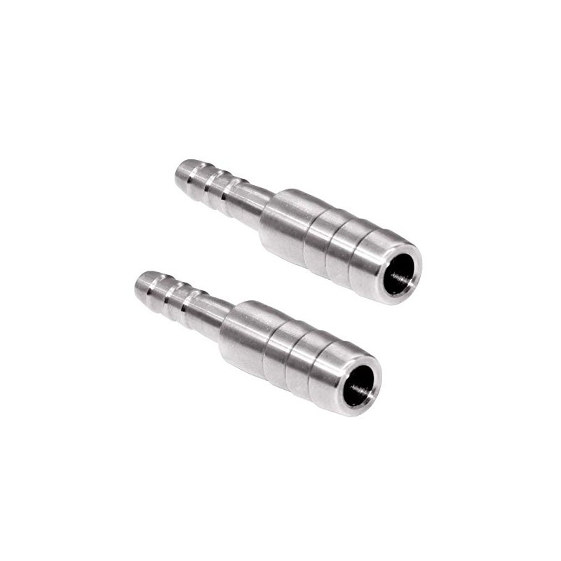 Beduan Stainless Steel Reducing Splicer Mender, 3/8" to 5/16" Barb