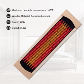 iDOTODO Full Far Infrared Carbon Fiber Glass Red Light Heater Tube, Infrared Sauna Heater Tube Sauna Accessories, 220V Heater, Infrared Suana Heating Element Tube for Wooden Indoor/Outdoor Sauna