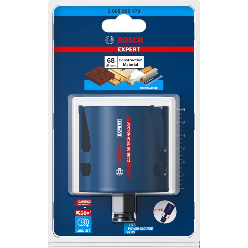 Bosch Professional 1 x Expert Construction Material hole saw (for