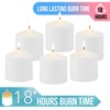 Stonebriar 18 Hour Long Burning Unscented Pillar Candles, 3x3, White