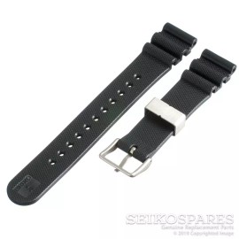 Seiko Watch Band Prospex Marine Master 300 SBDX017 8L35-00K0 Black Waffle Strap