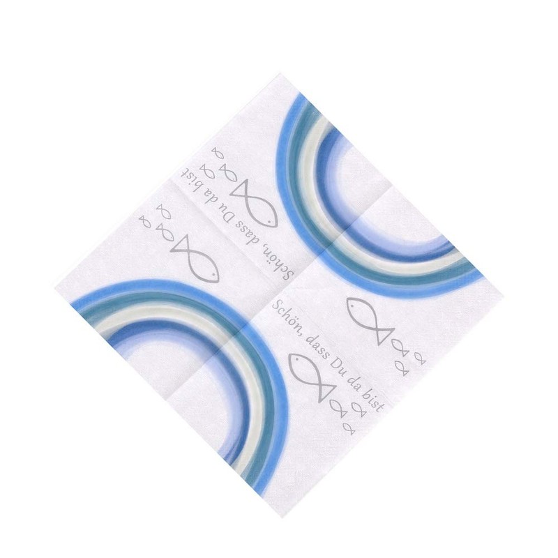 20 Napkins Schön dass du da bist mit Fische und