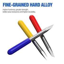 HUHAO 15 pcs(30/45/60 Degree) MIMAKI Plotter Cut,Vinyl Cutter Plotter Cutting Blades for Mimaki & Most Domestic and Imported Plotter with Blade Holder Base