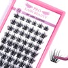Cluster Lashes 72 Pcs Lash Clusters DIY Eyelash Extension Individual