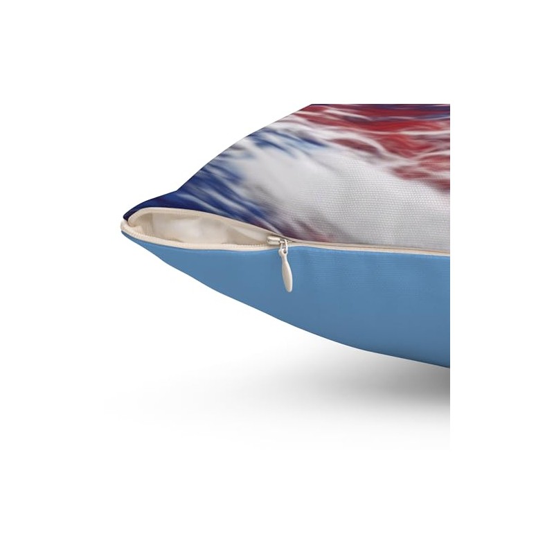 Red White Blue Hurricane Eye Pillow – Spun Polyester Cushion