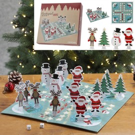Annastore Board Game with Christmas Figures - Family Game Board Game Games Games for Christmas Dice Game