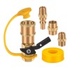 Milageto Propane Quick Connect Adapter Kit Replacement, for Propane Hose