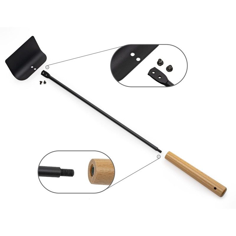 Onlyfire BBQ Charcoal Rake Charcoal Ash Tool, BBQ Cleaner Poker
