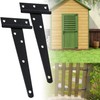 4 Pcs Heavy Duty T Hinges with Mounting Screw, 6