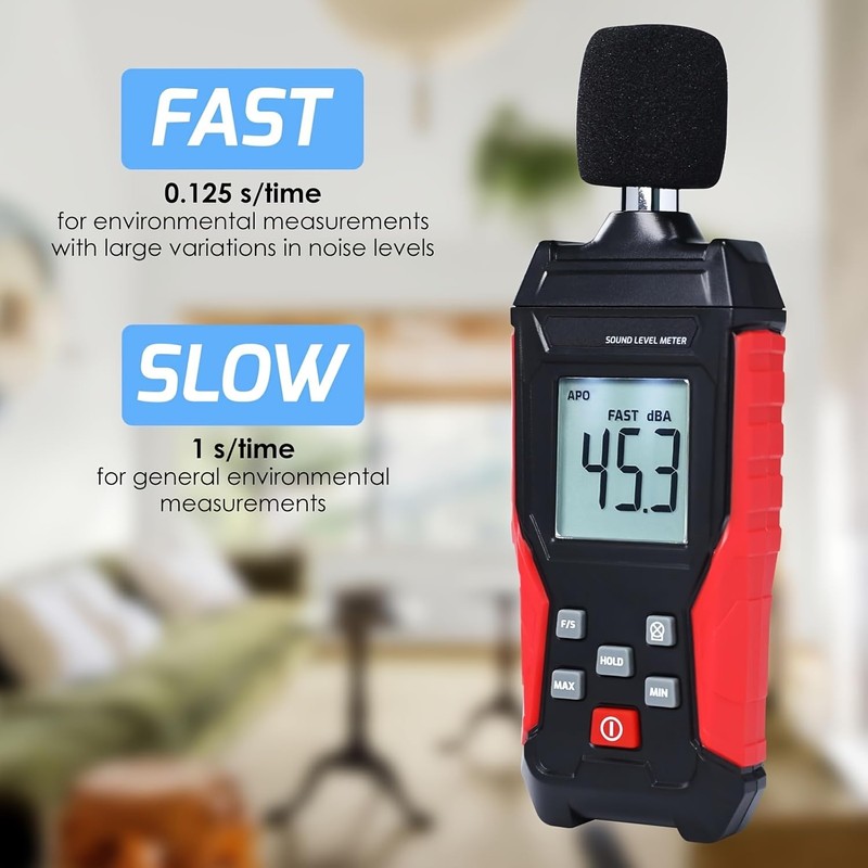 Yiko Sound Level Meter – Digital Portable Volume Meter –