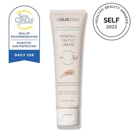 MDSolarSciences Mineral Tinted Creme FPS 30 - Bronceador resistente a los rayos UV - Protección solar, fortalecimiento de la piel, fórmula con vitamin