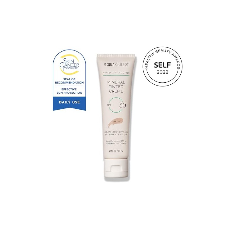 MDSolarSciences Mineral Tinted Creme FPS 30 - Bronceador resistente a