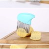 Crinkle-Cutter Stainless-Steel Blade-Wavy for Veggies-Salad-Chopper Knife 2PCS
